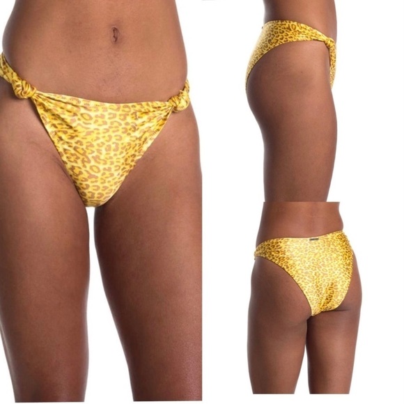 💋NWT KENDALL & Kylie Double Gather Spotted Print Knot Detail Bikini 2 Piece Set - Picture 7 of 12